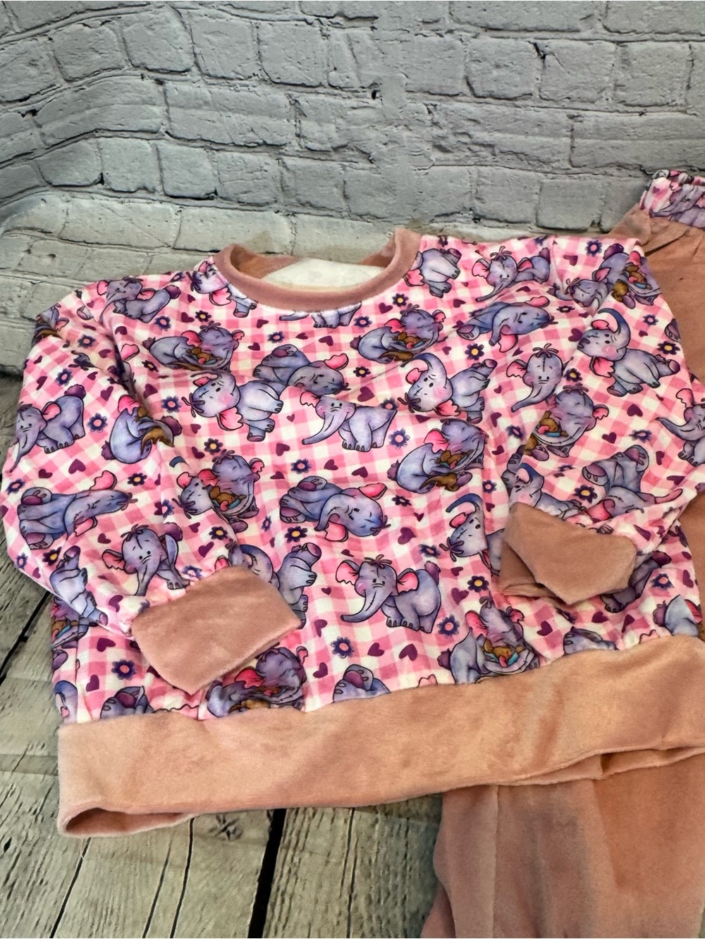 Oh La La Bamboo Short Fleece Winnie the Pooh Heffalumps & Woozles Outfit - Picture 2 of 3